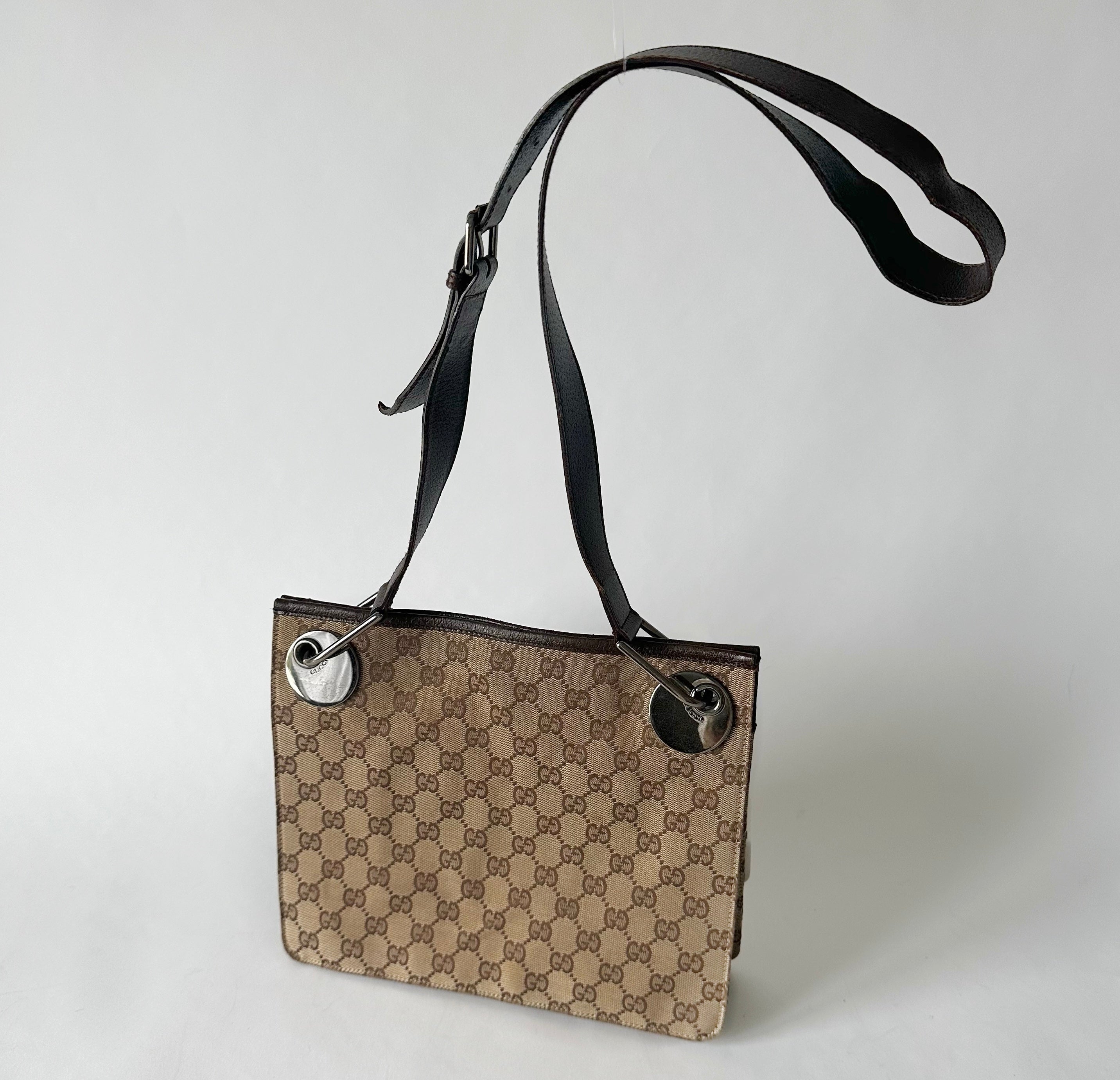 Gucci 2024 Brown Monogram Canvas Crossbody