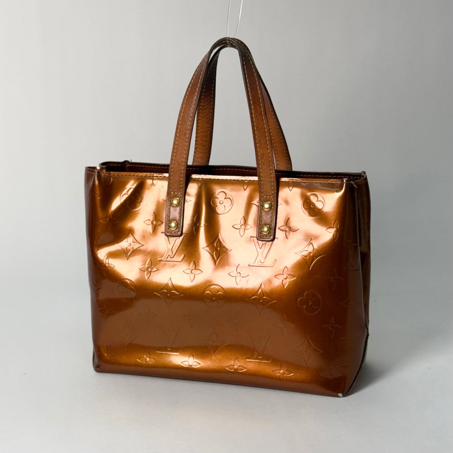 Louis Vuitton Bronze Vernis Reade PM Mini Tote